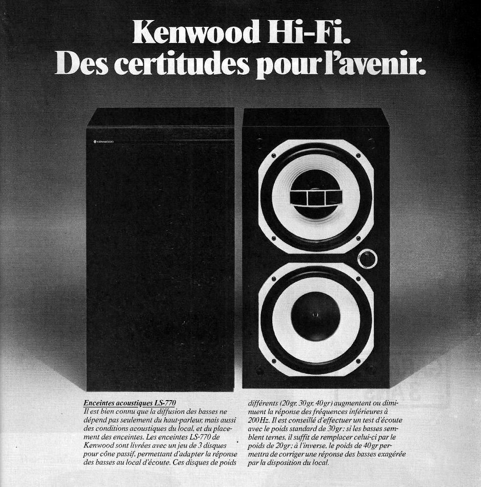 Głośniki kenwood trio ls 770 w stanie kolekcjonerskim