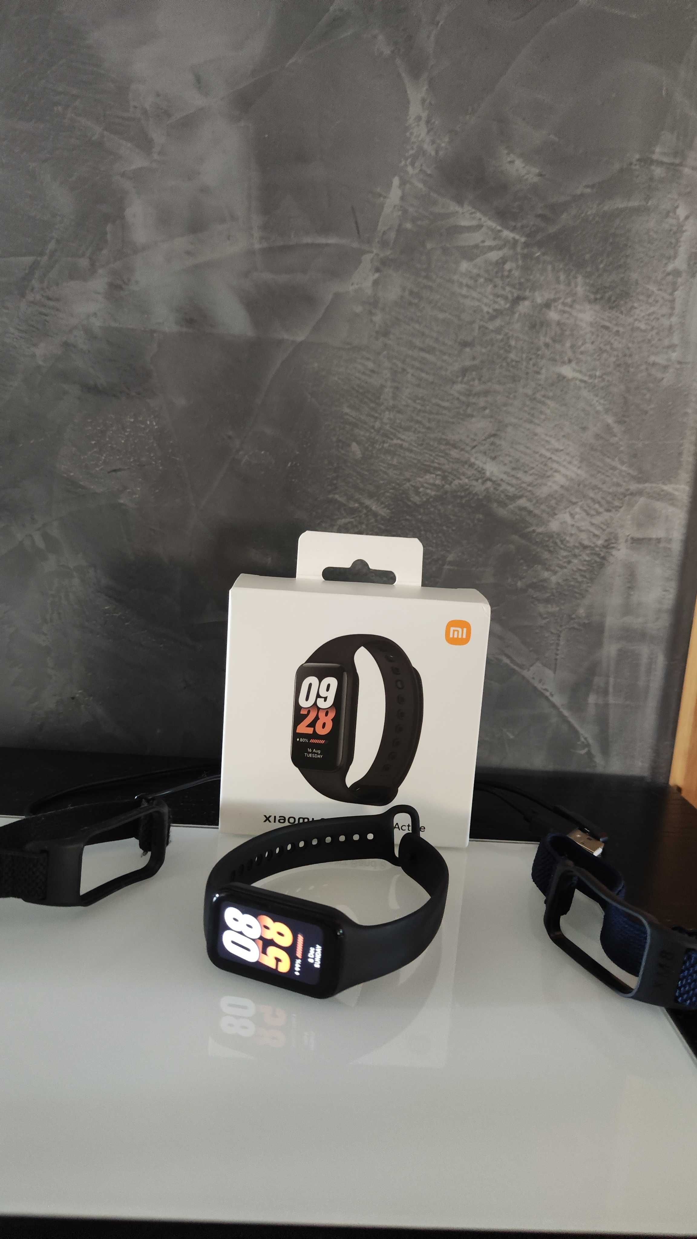 Xiaomi mi band 8 Active + 2 pulseiras c/fio para carregar
