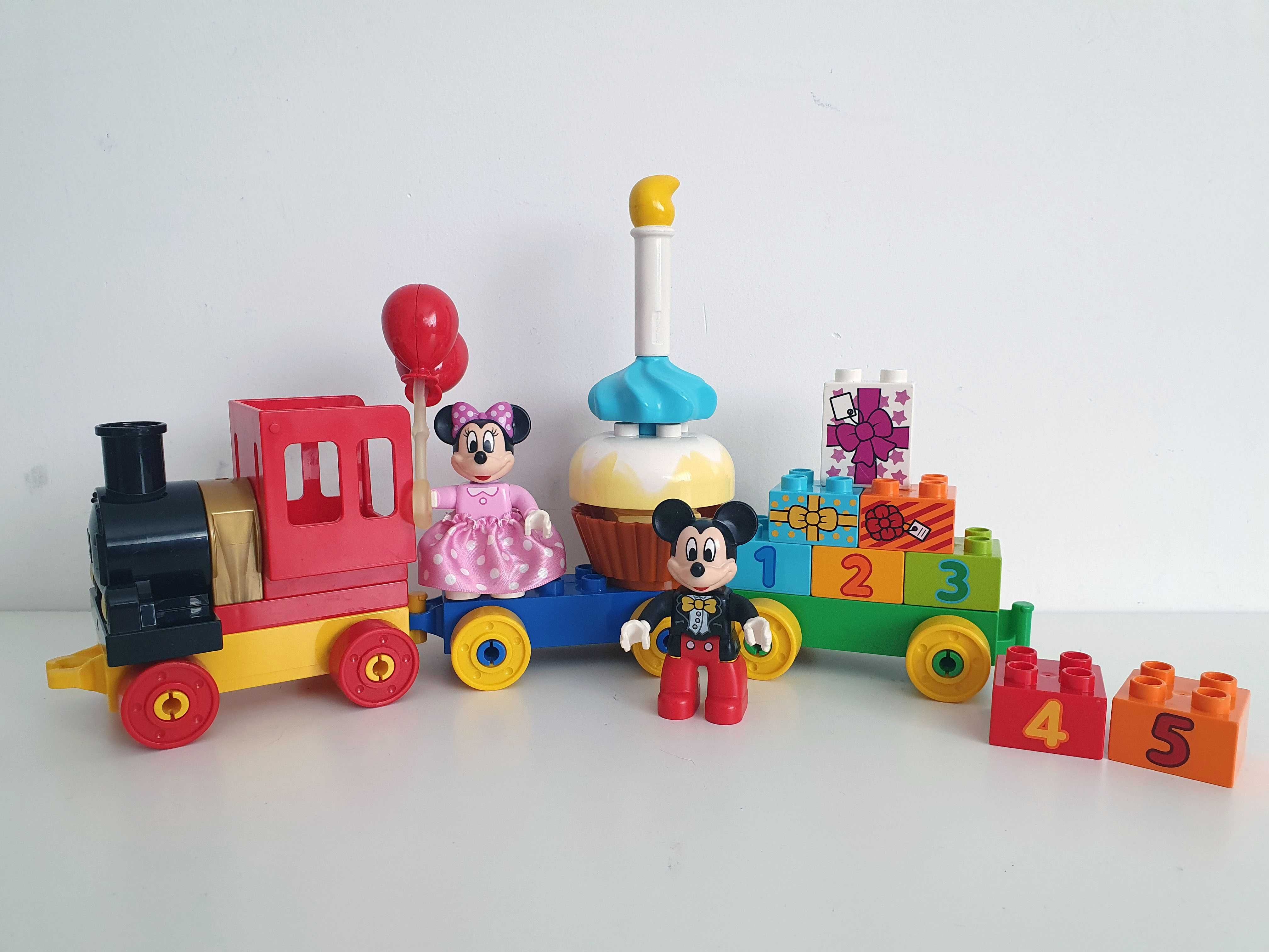 Lego DUPLO 10597 parada urodzinowa myszki Miki i Minnie pociąg klocki