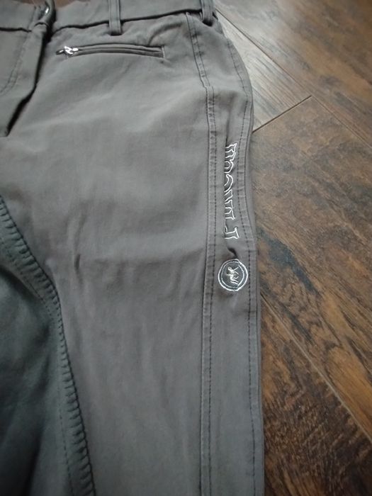 Bryczesy Pikeur szare z długim lejem S 36