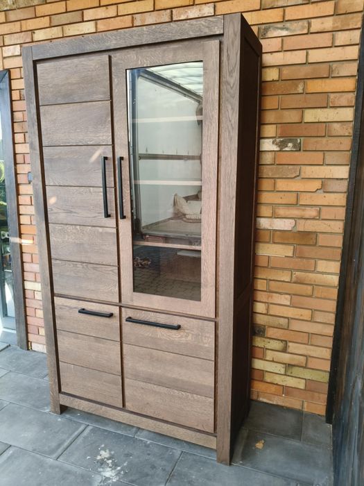 Witryna dębowa, biblioteka / meble holenderskie