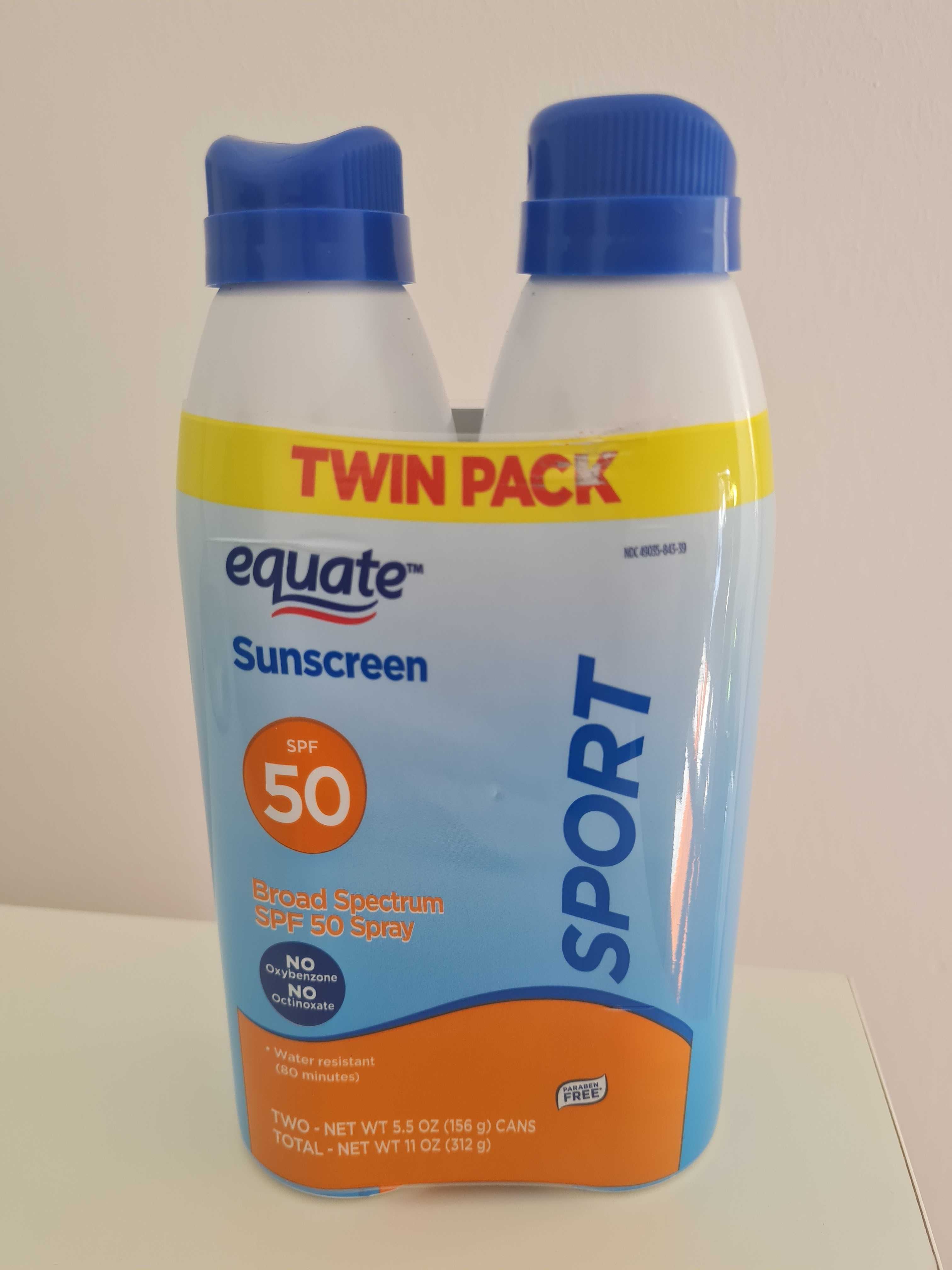 Protetor solar Equate Sport SPF 50 com 312 mL - duas unidades