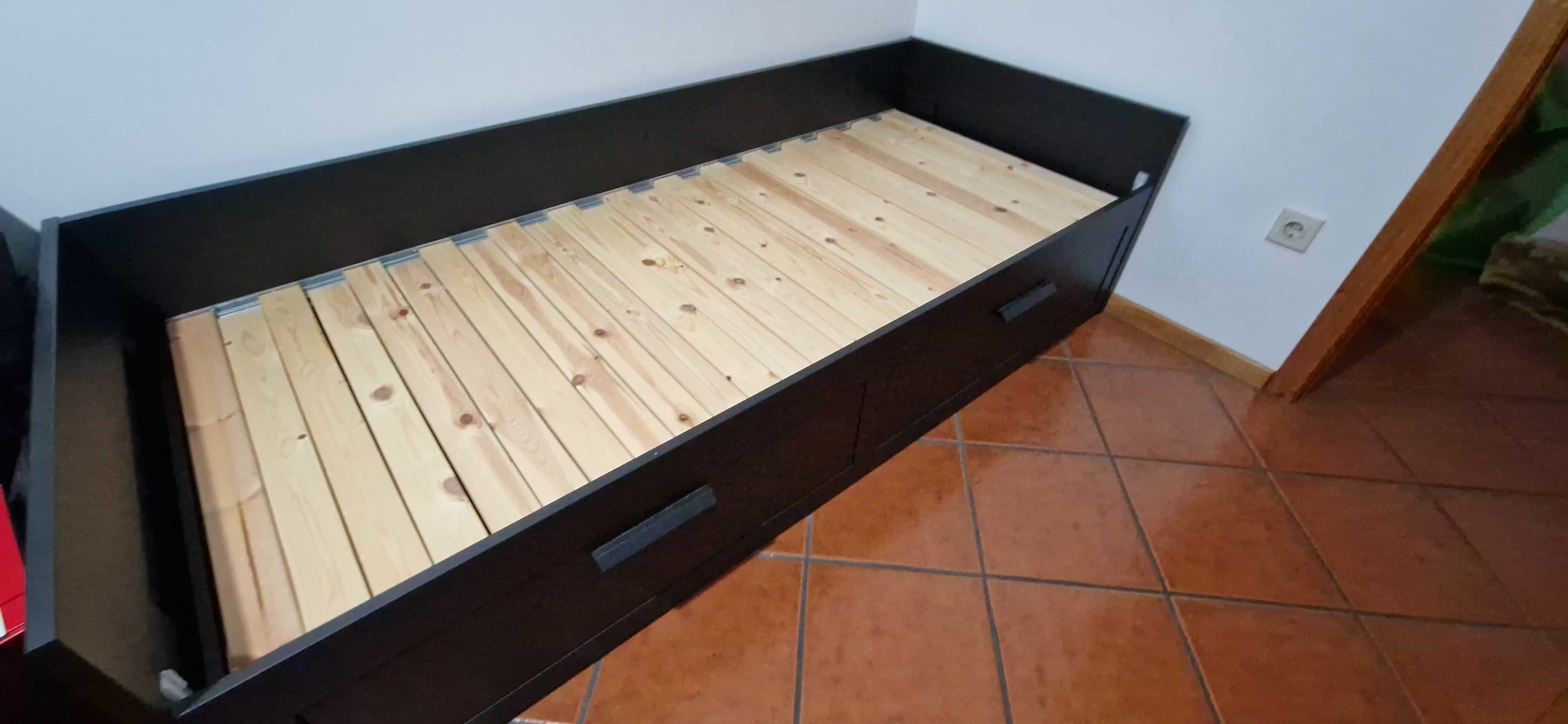 Cama dupla c/2 gav, 80x200 cm