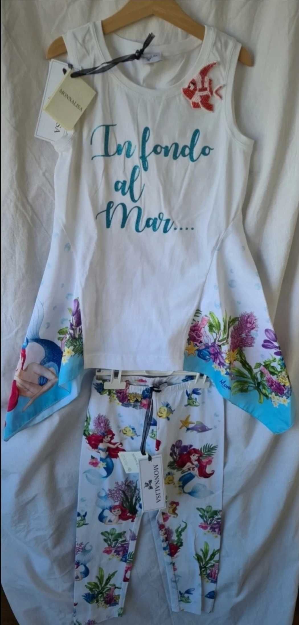 Conjunto Monnalisa - túnica e leggings