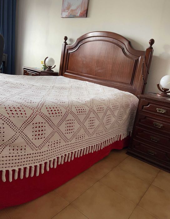 Vendo colchas de croché algodão feitas à mão - estrela mar e losangos