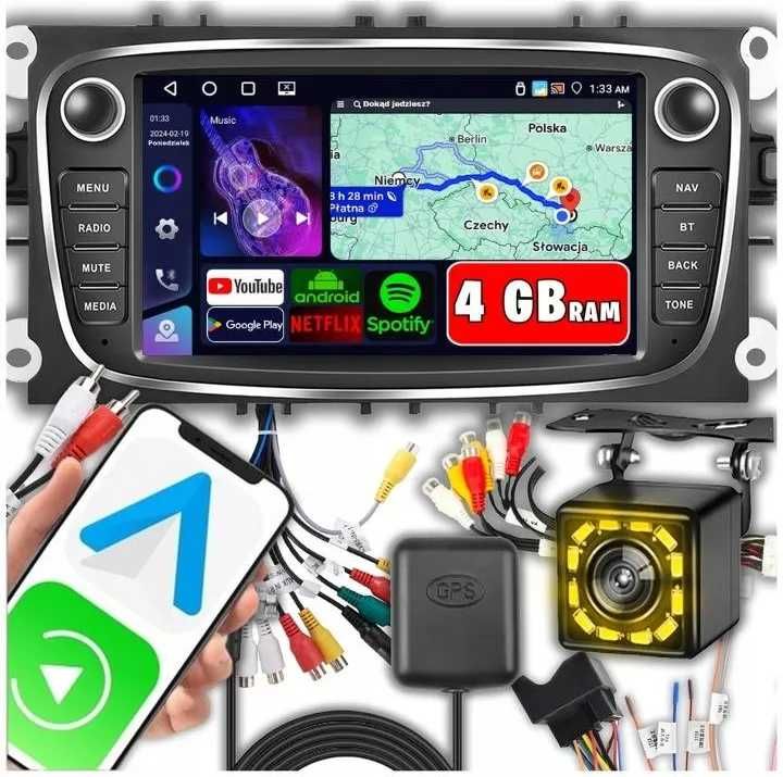 RADIO do Ford Mondeo MK4 Focus MK2 MK3 Galaxy Gps Android Wifi