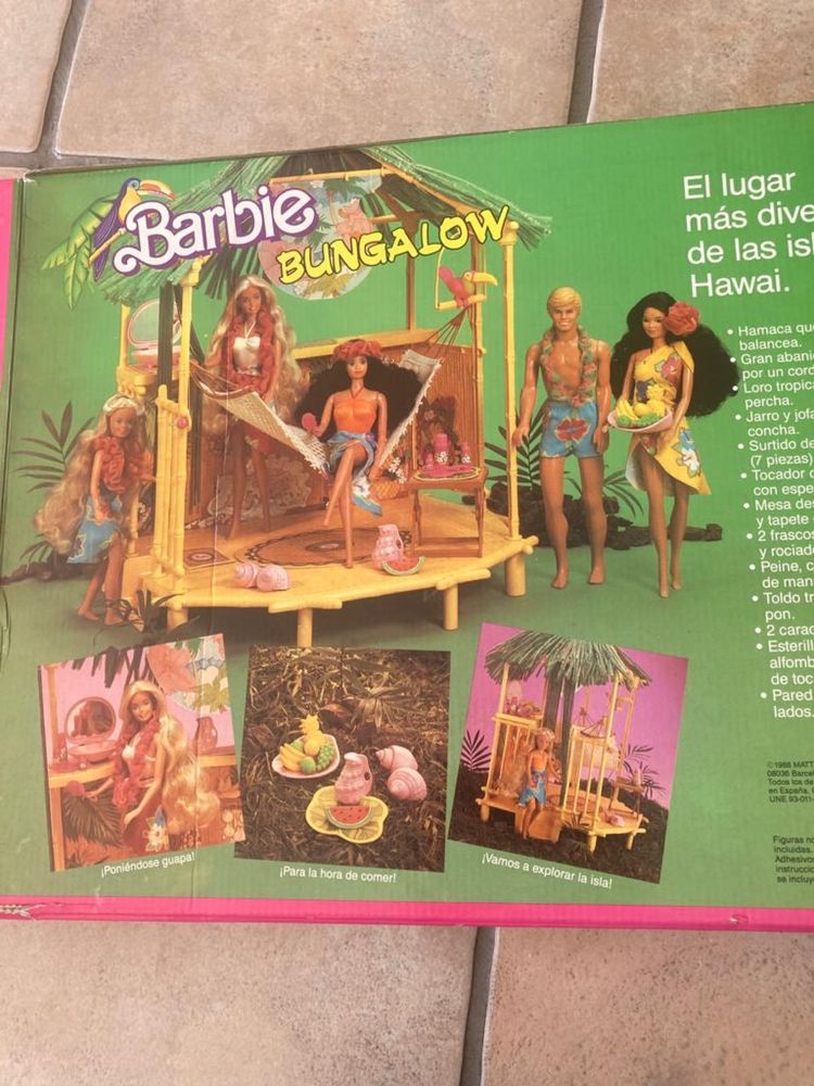 Barbie bungalow na caixa