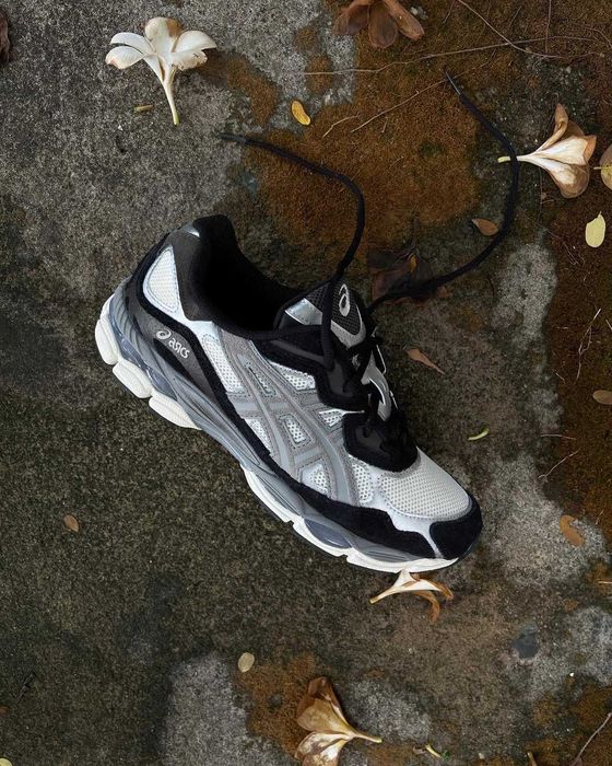 Кроссовки Женские Asics Gel-NYC Black Ivory Grey/Кросівки Жіночі Асікc
