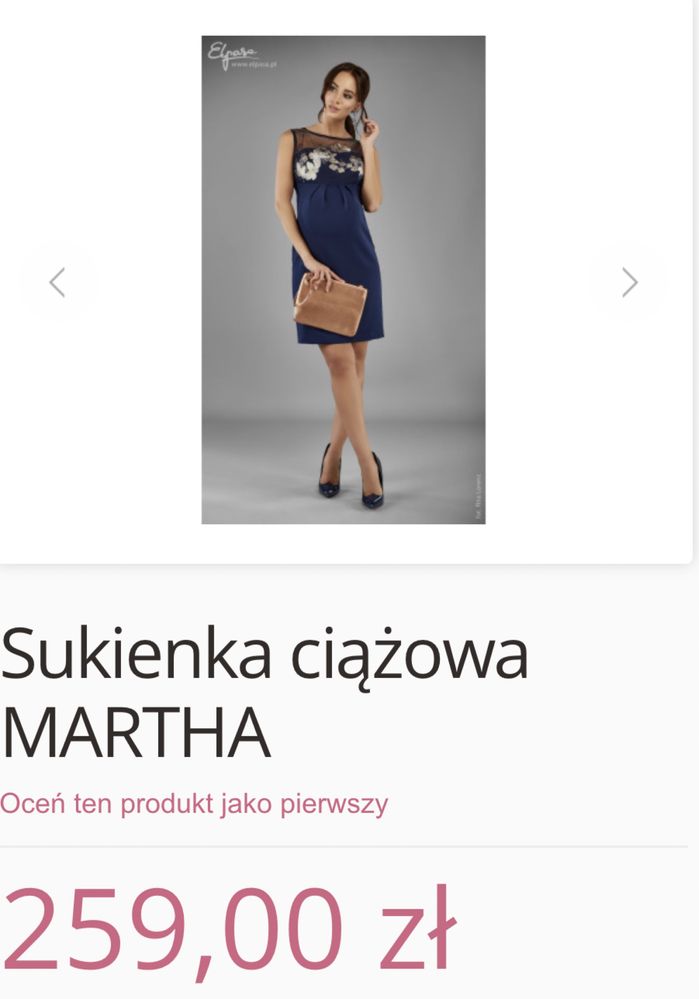 Sprzedam sukienkę ciążową rozm. M/ 38 stan idealny