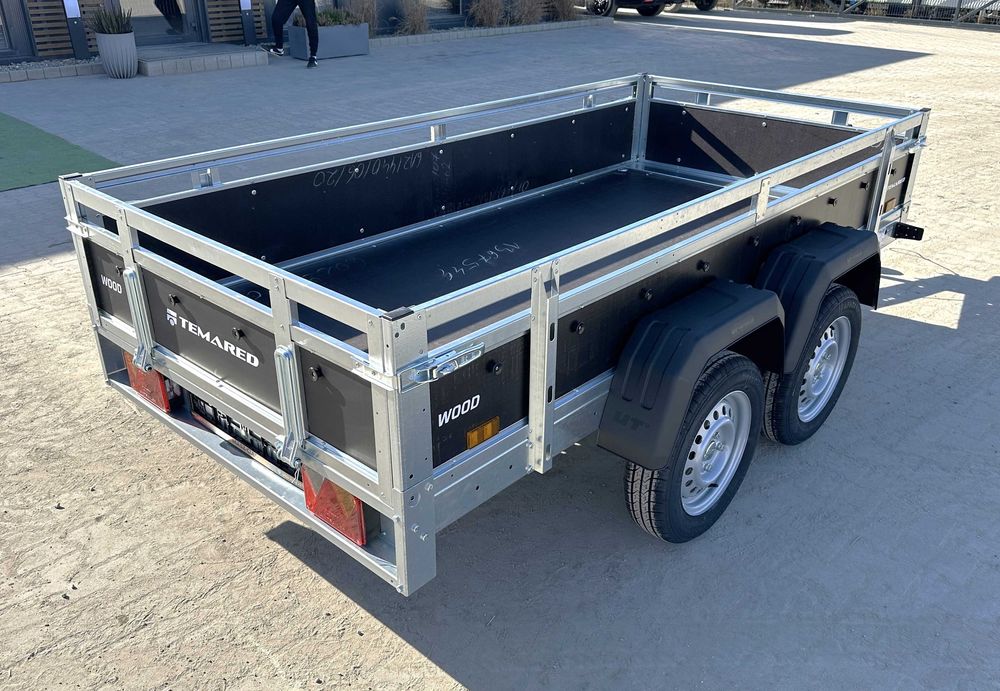 Przyczepa Temared WOOD - burty ze sklejki, sklejkowe, nowa z papierami