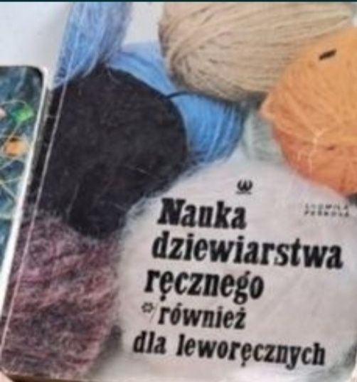 Nauka dziewiarstwa na drutach dla prawo i leworęcznych+ włóczki