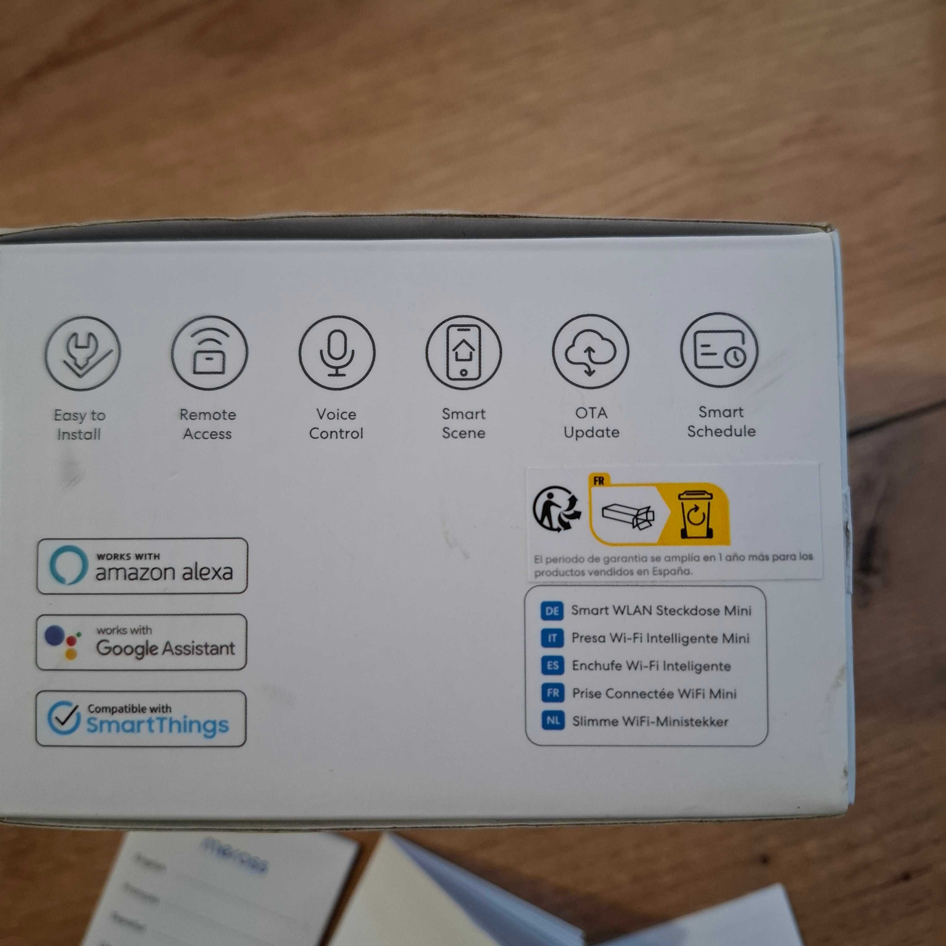 Inteligentne gniazdka Wifi  Meross 220V max 1500W 4 pak nowe MSS110