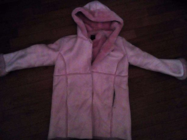 casaco criança em antilope rosa