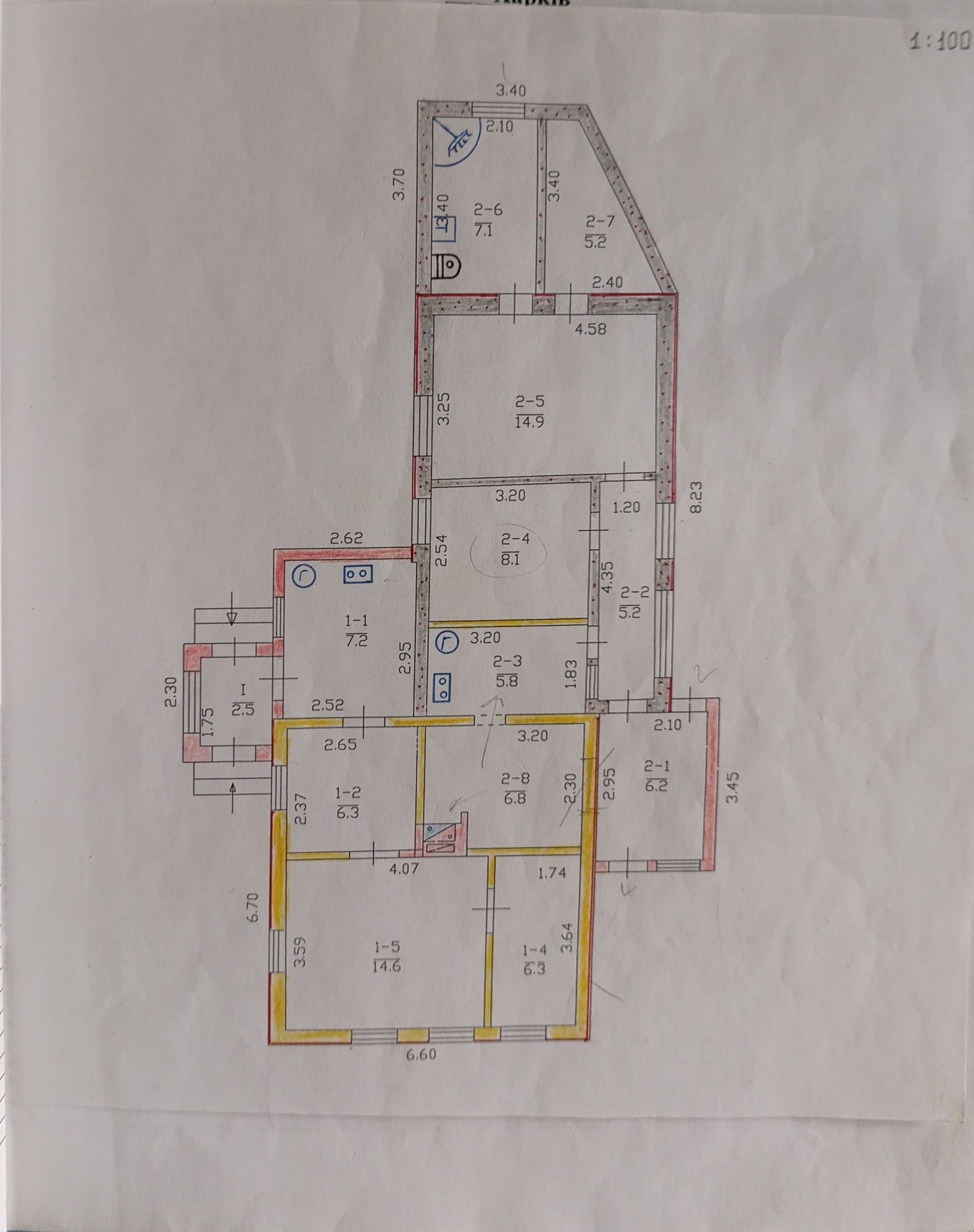 Продам частный дом район Новая Бавария ул.Урожайная,под ремонт ц26 т.д