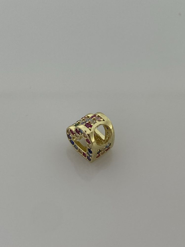 Złoty element charms na bransoletkę Pandora, Próba 585. Nowy (4634)