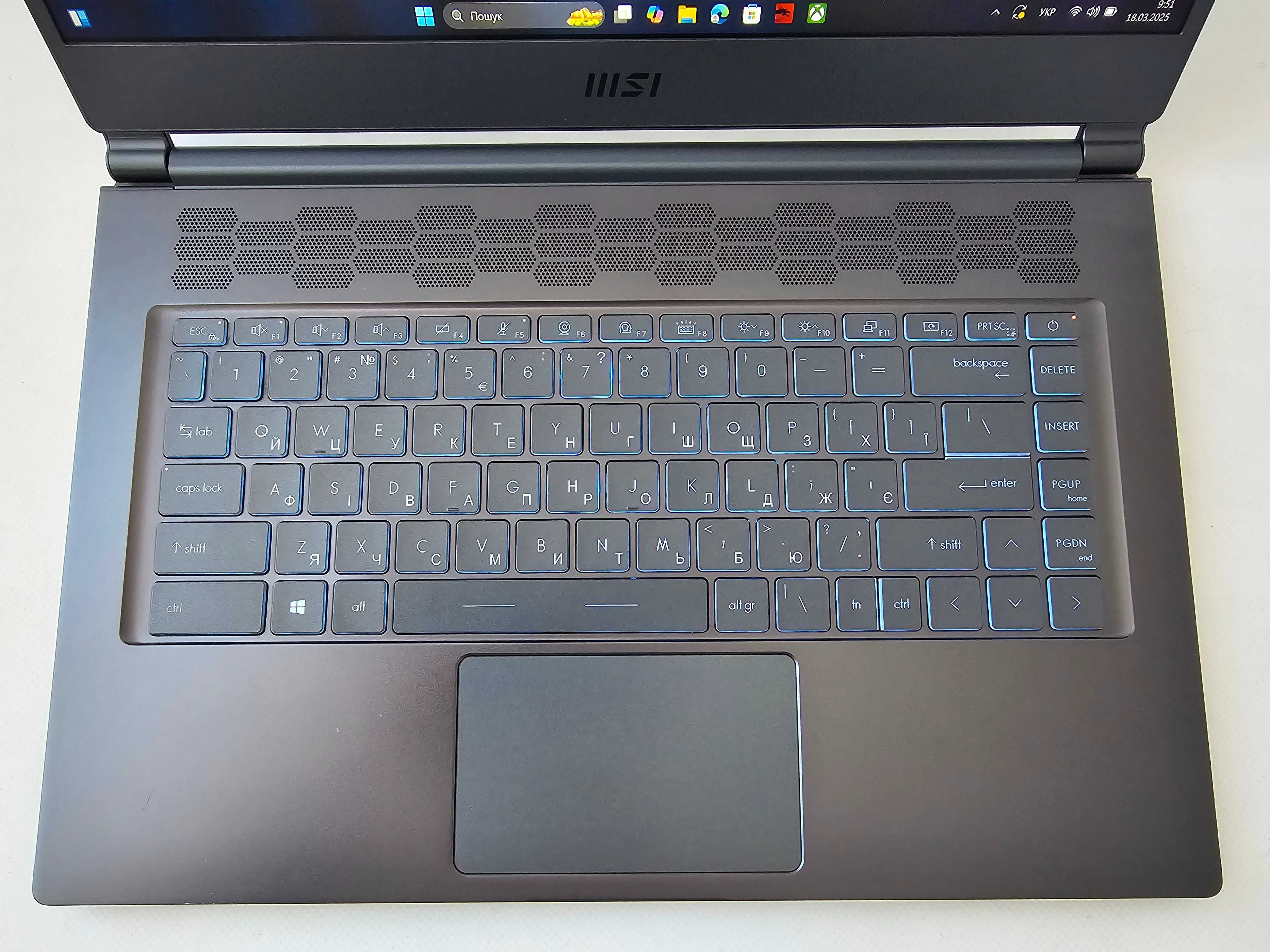Ноутбук MSI Stealth 15M I7 11375H/RTX 3060/RAM 16GB/SSD 512GB/144Hz
