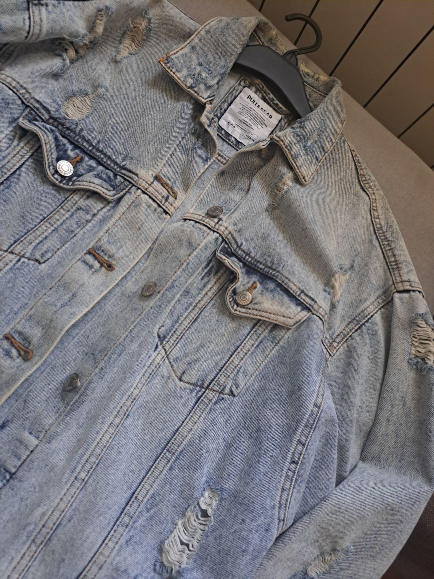 Katana kurtka jeansowa pull&bear S