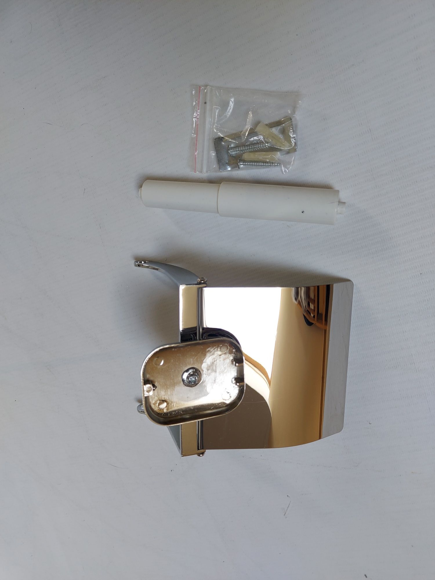 Nowy metalowy stainless steel pojemnik uchwyt na papier toaletowy