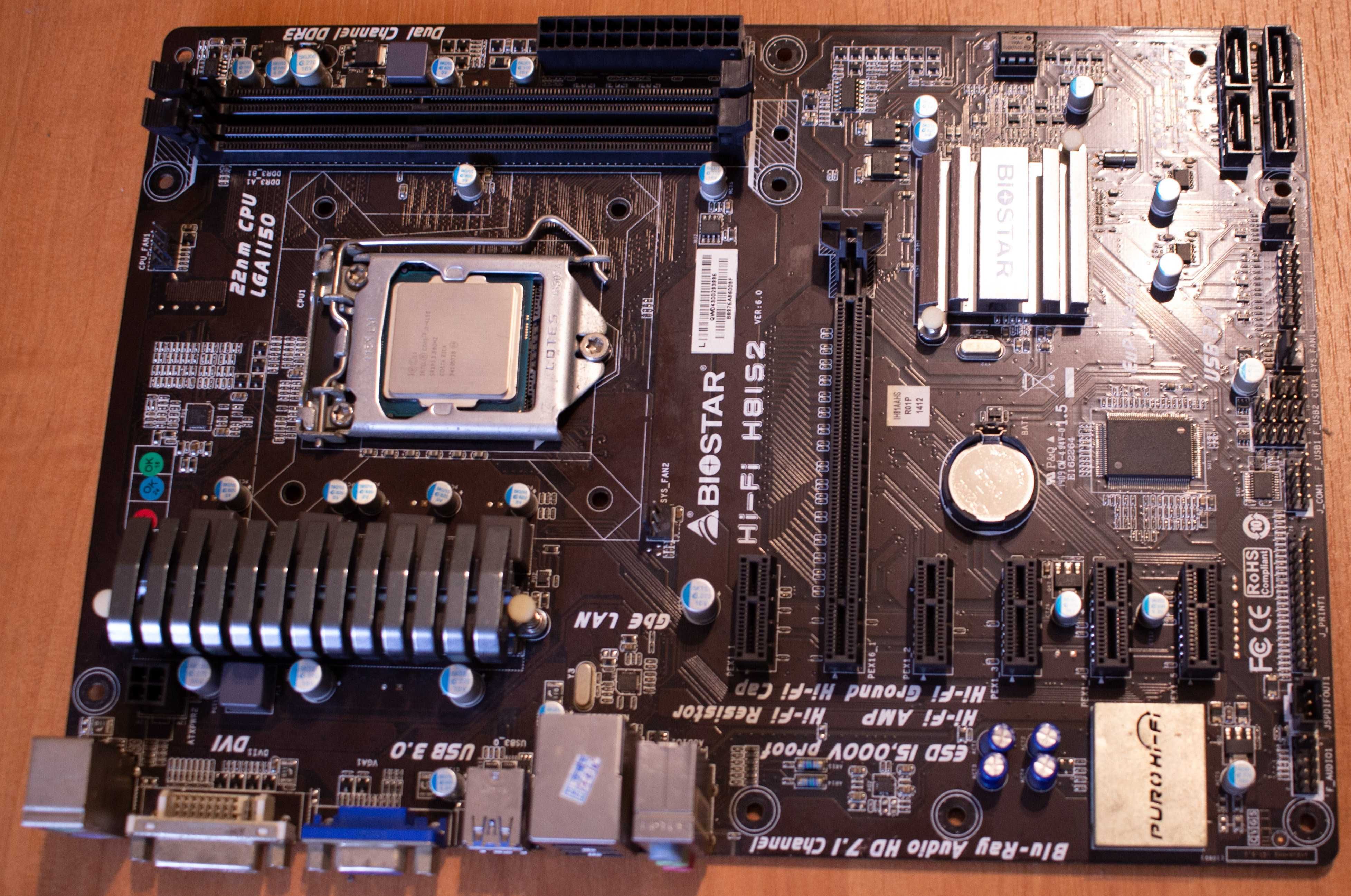 Комплект ігрова материнська плата Biostar Hi-Fi H81S2, під Xeon 1270v3