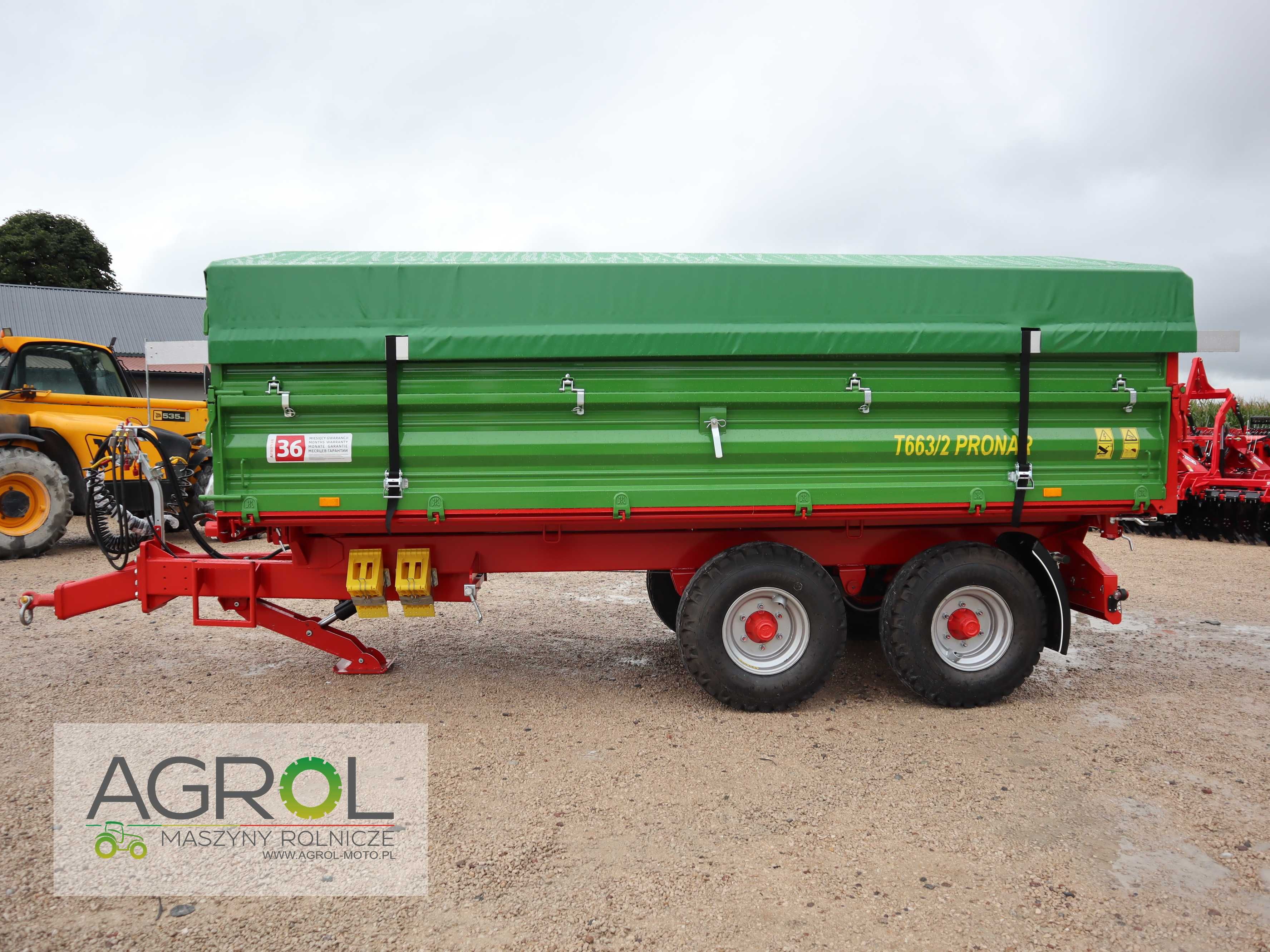 Przyczepa Pronar dwu osiowa T653/2 6t PT606 PT608 jedno osiowa tandem