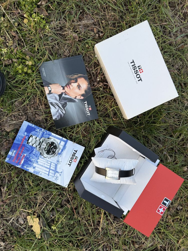 Tissot z masą perłową i diamentami damski jak NOWY