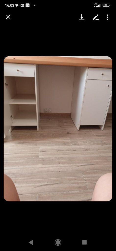 Blat i dwie szafki