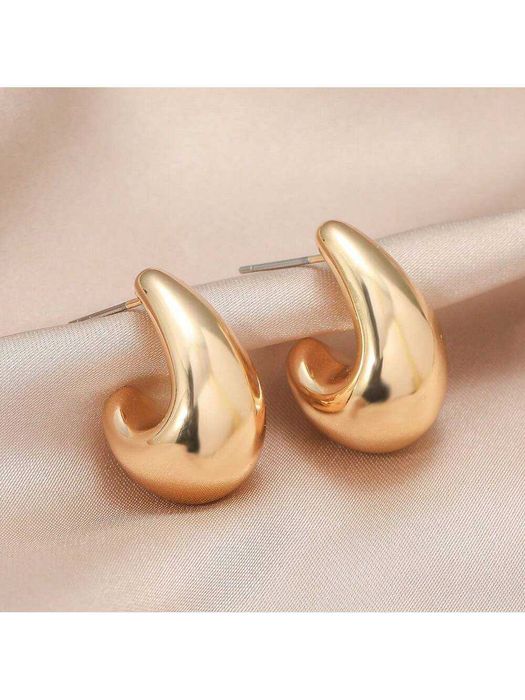 Brincos Punk Dourados Vintages