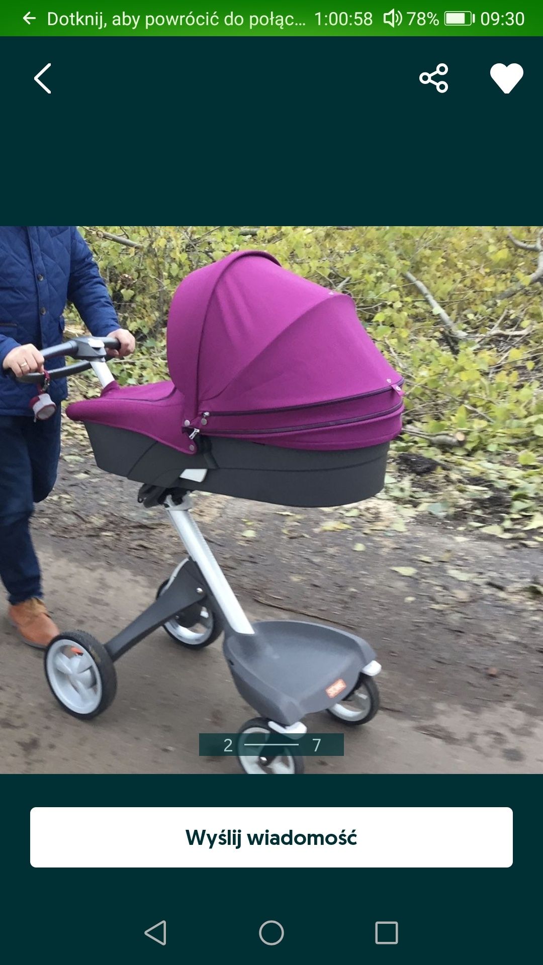 Wózek stokke xplory v4 piękny