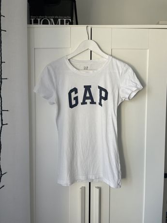 Biała koszulka na krótki rękaw T-shirt GAP rozmiar XS 34