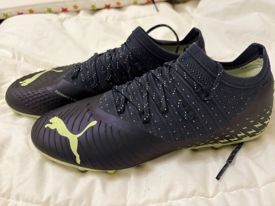 puma future 2.4 mg fastest - bleu/vert/pistache