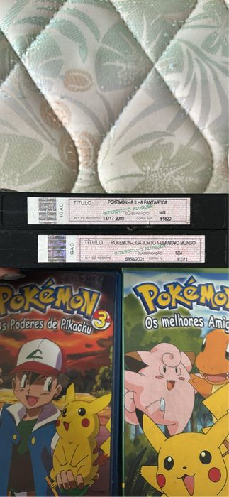 Cassetes VHS - prokemon + harry potter + senhor dos aneis