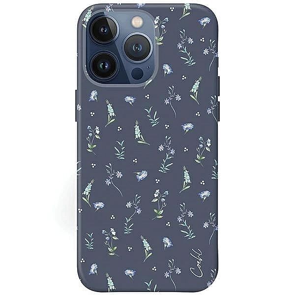 Etui UNIQ Coehl Prairie na iPhone 15 Pro - granatowe