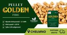 Pellet GOLDEN FIRE 6mm Certyfikowany A1 EN PLUS, Dostawa Gratis