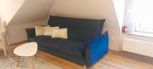 Sofa stylowa granatowa