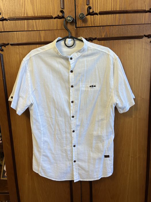 Сорочка лляна короткий рукав