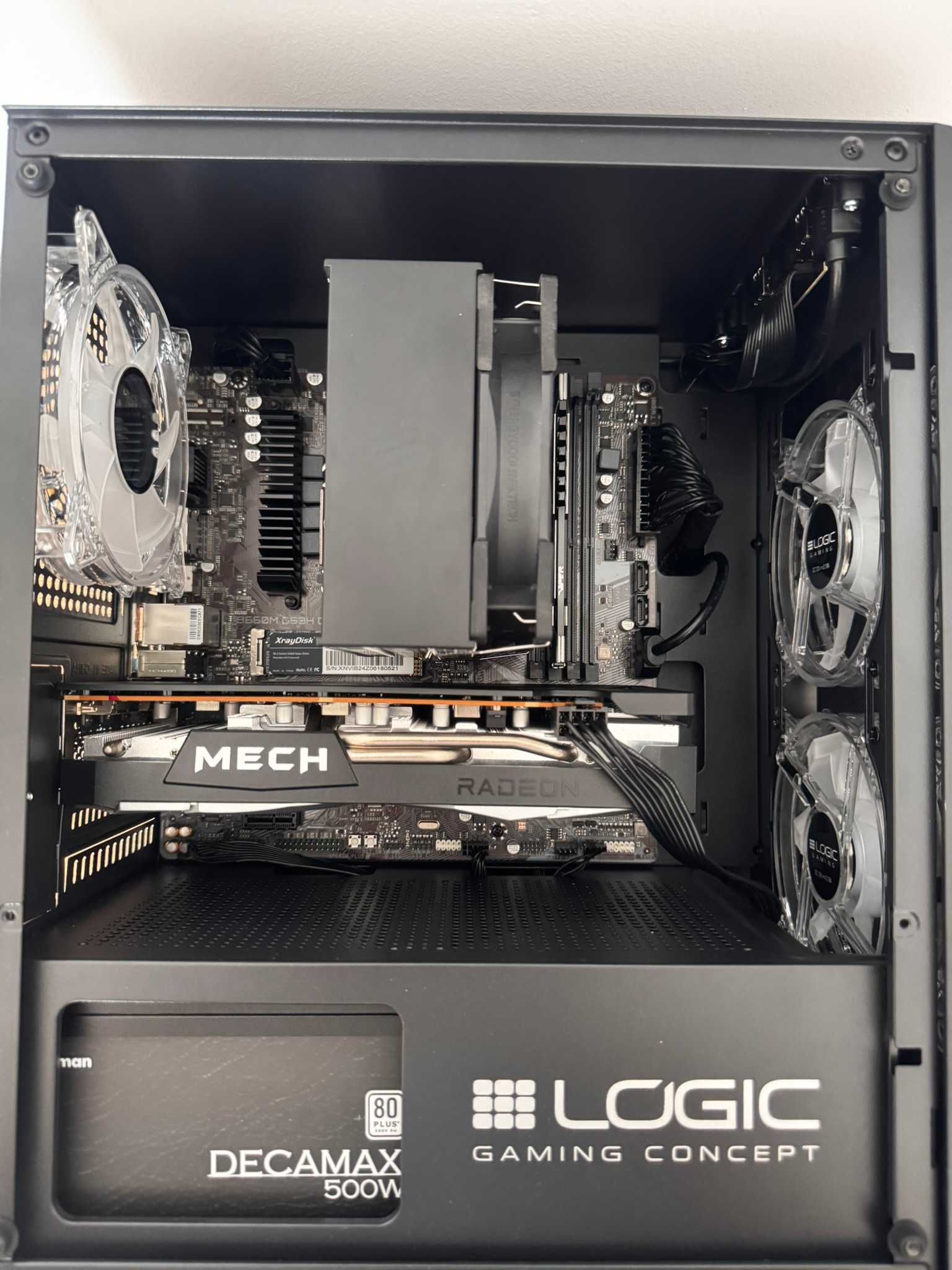 Solidny Komputer Gamingowy i5-12400F + RX 6600 + 16GB DDR4 + 1TB SSD