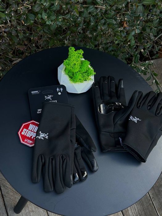 Перчатки Arcteryx черные мужские рукавиці Аркткрікс Арктерикс зимні