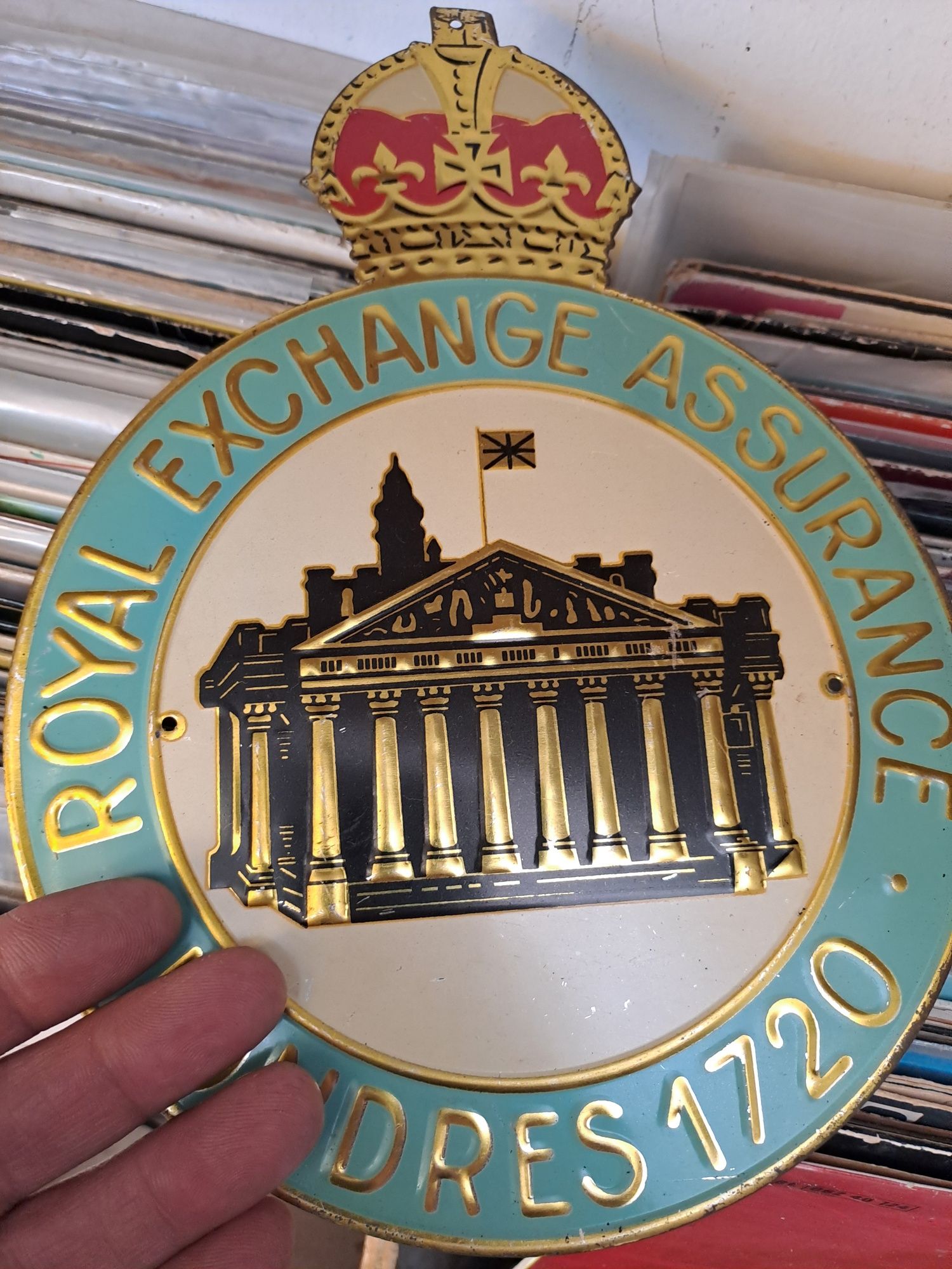 Placa Royal exchanse assurance Londres 1720