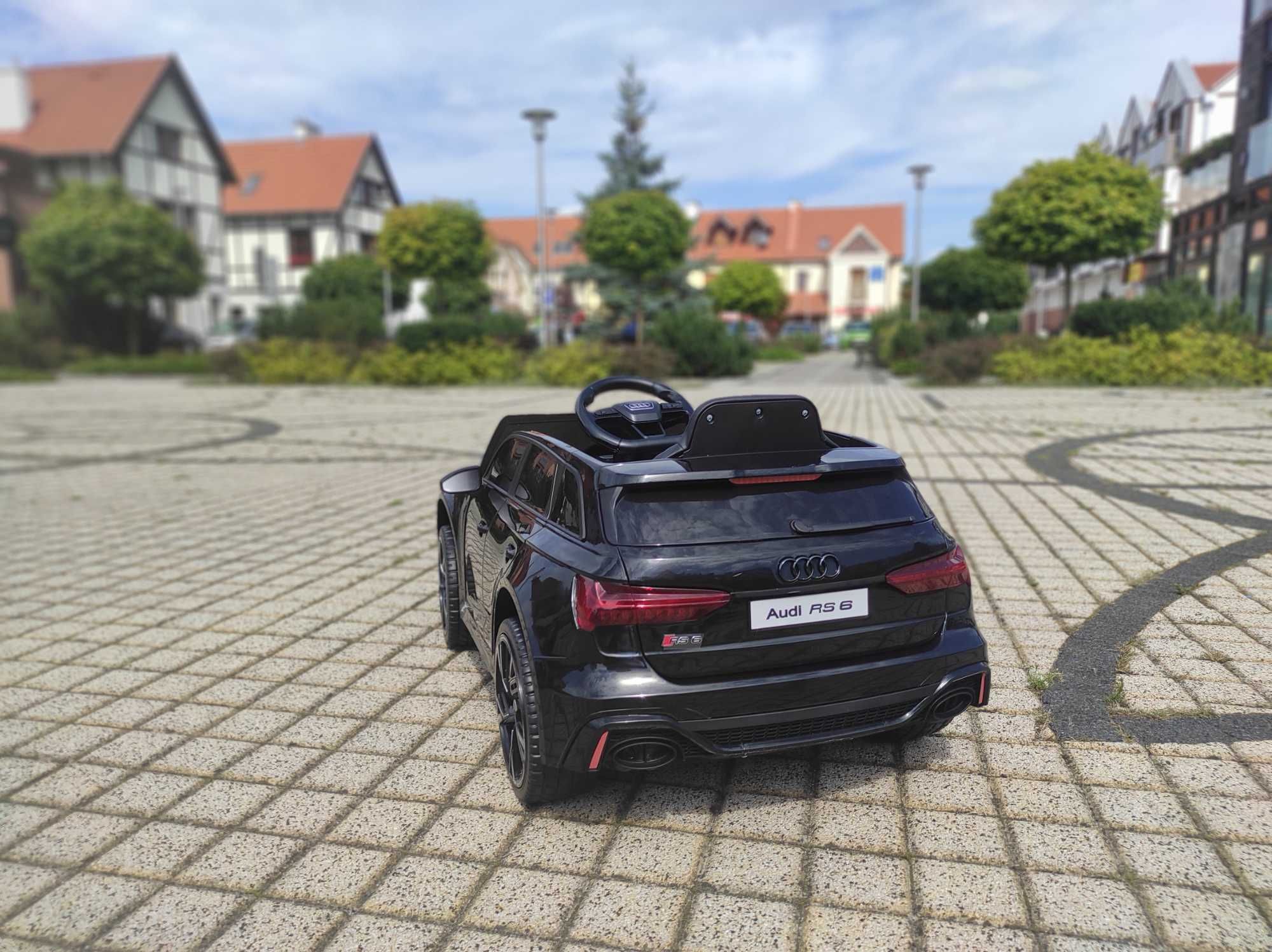 Auto Na Akumulator AUDI RS6 - PILOT - SKÓRA - 2 SILNIKI