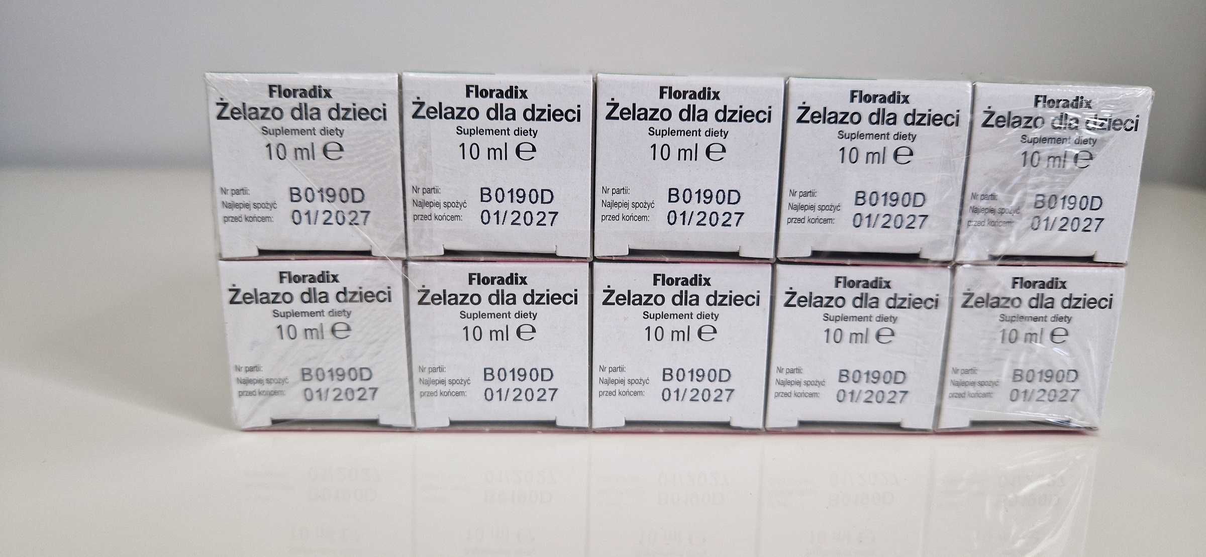 Floradix Żelazo dla dzieci 10 ml x 10 (1 pakiet - 100 ml)