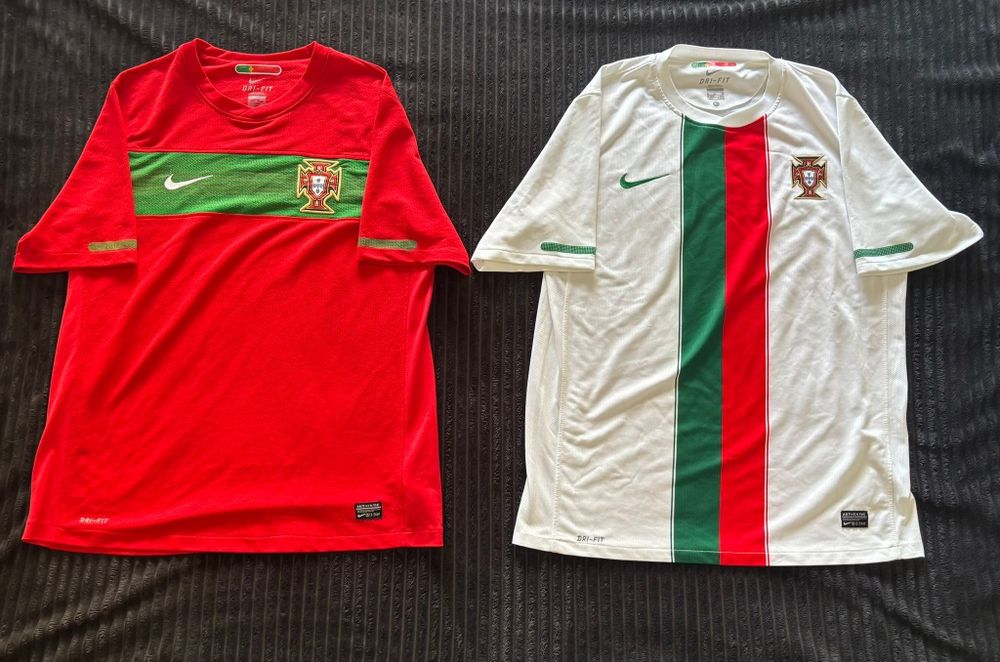 Camisolas de futebol e baseball