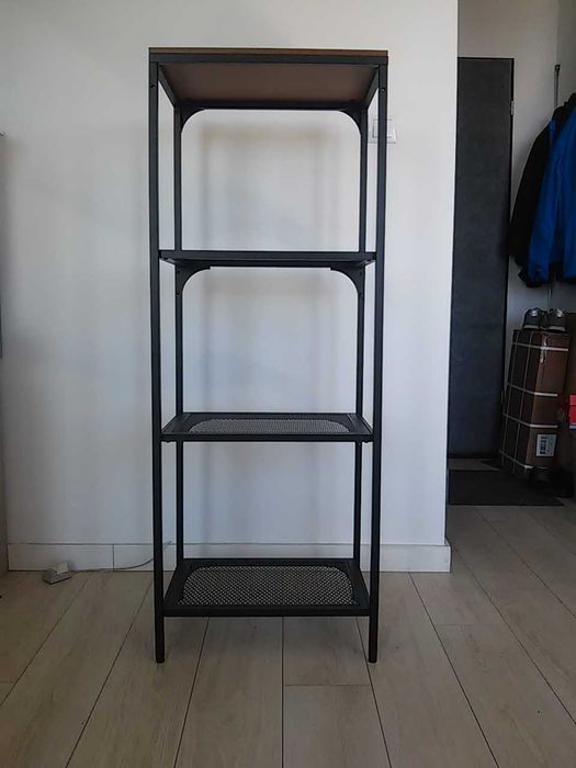 FJÄLLBO regał czarny metalowy Ikea 51x136cm