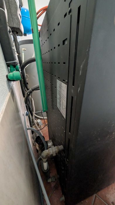 Caldeira de aquecimento Solzaima 24kw pellets: como novo 1/3 do preço!