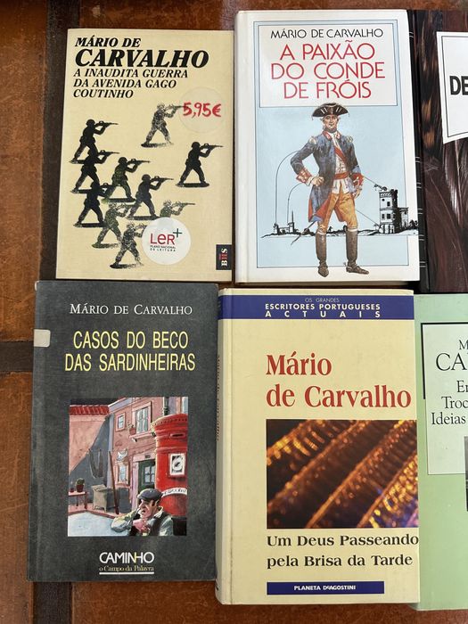 Lote de livros de Mário de Carvalho