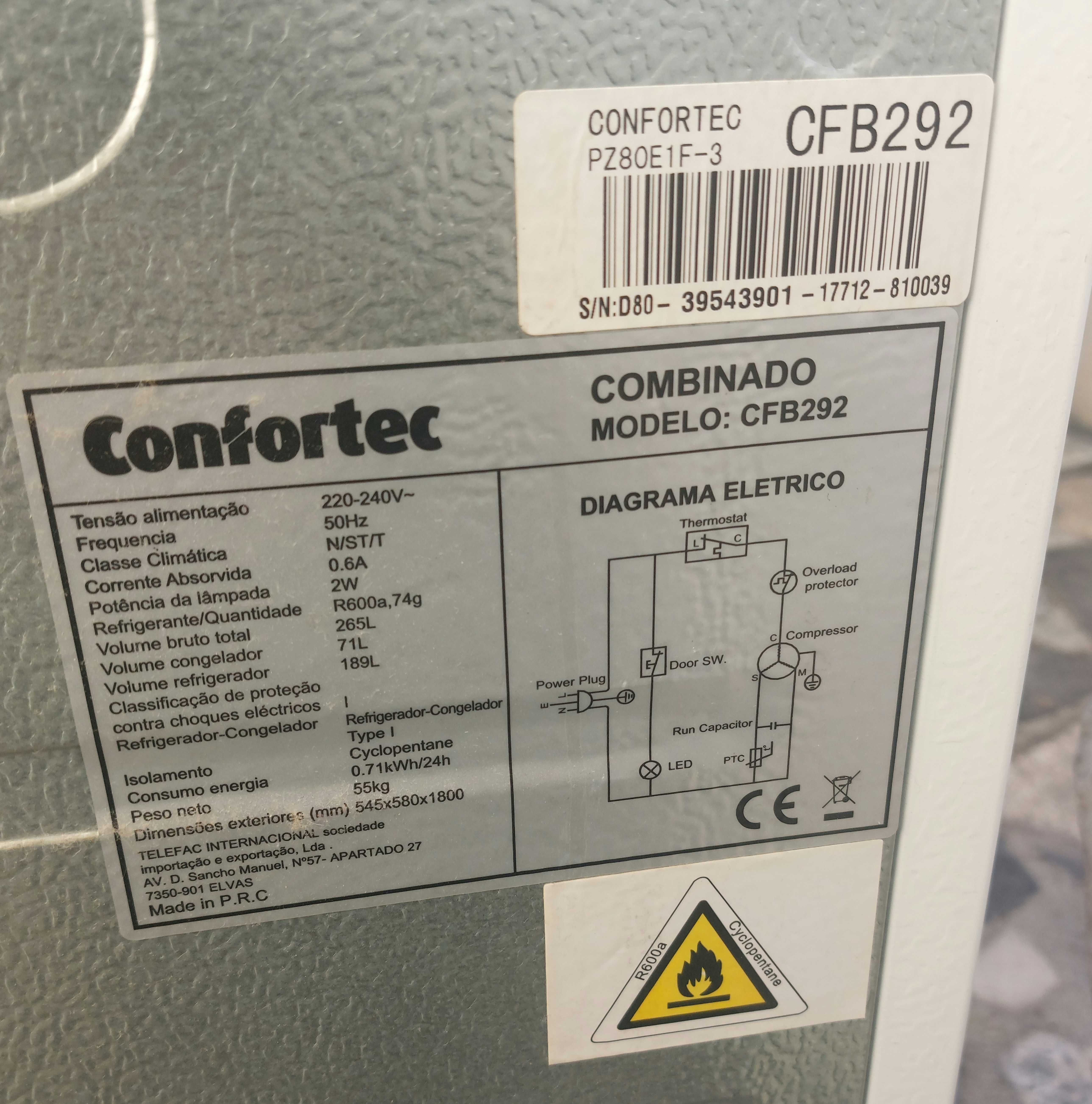 Frigorifico Combinado CONFORTEC