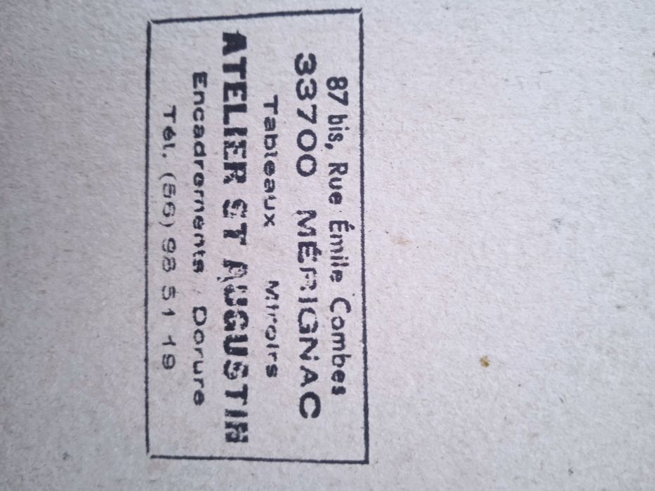 Quadro original de loja anos 70 com o tema Inverno