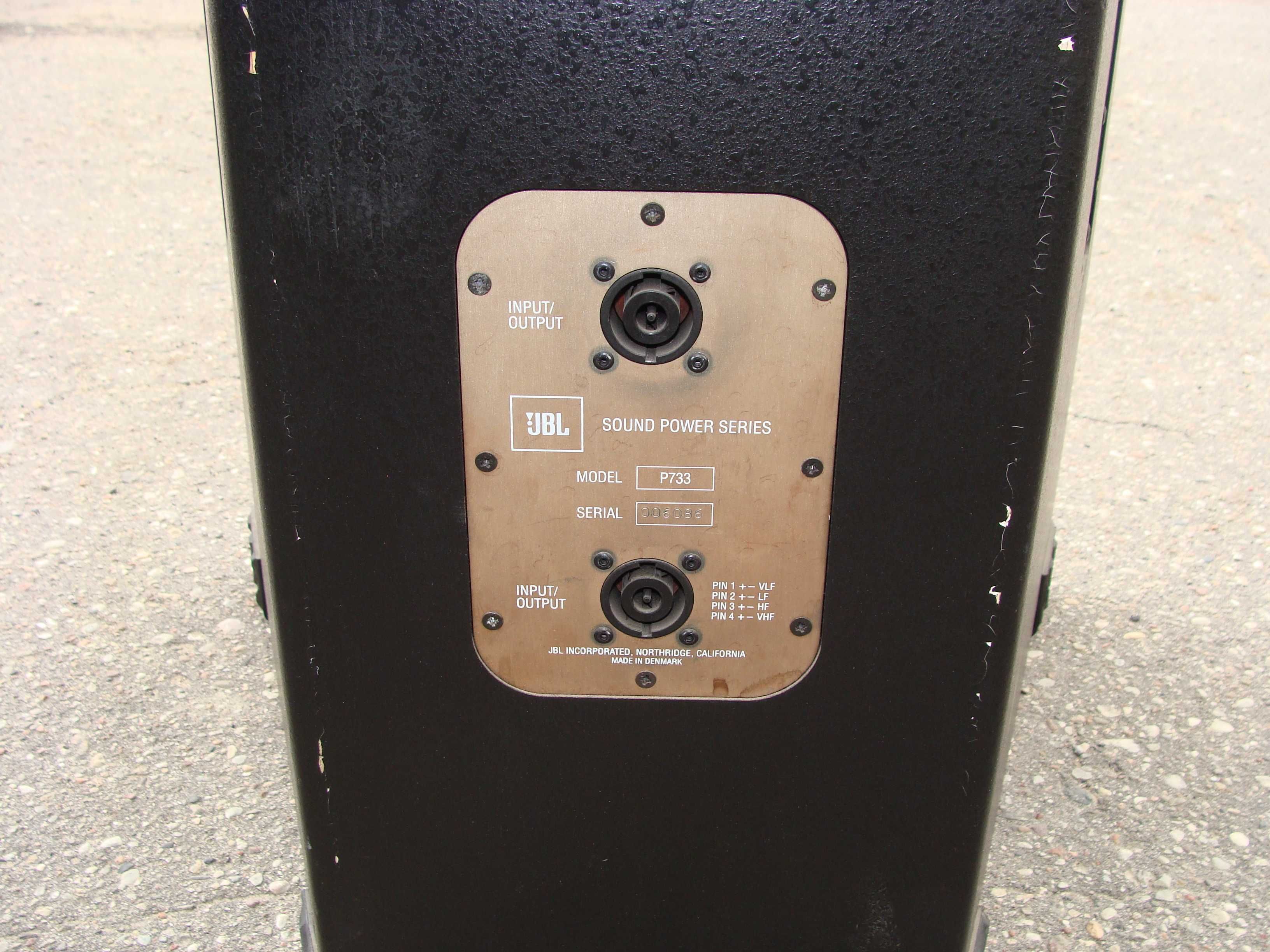 Kolumny JBL P733, 600W AES, 15"cewka 4" 2227, driver 1,5"cewka 4" 2451