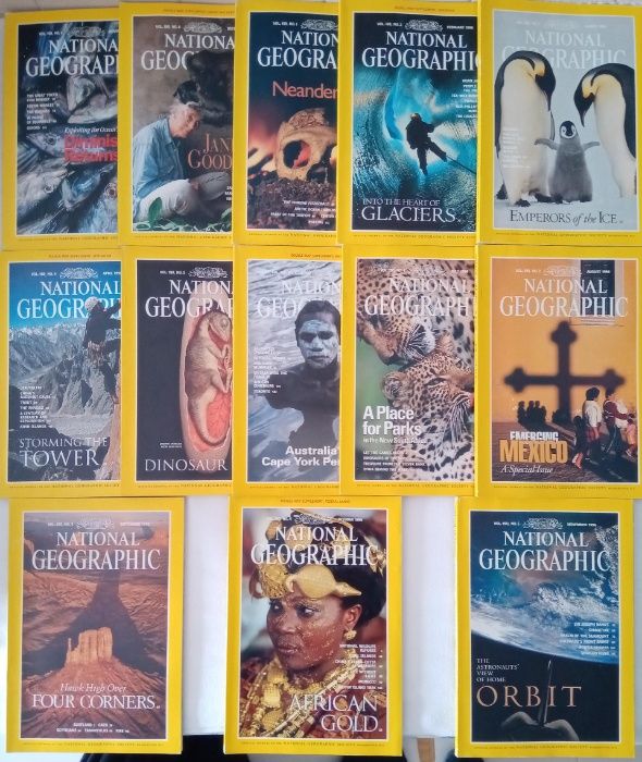 Revistas National Geographic em bom estado