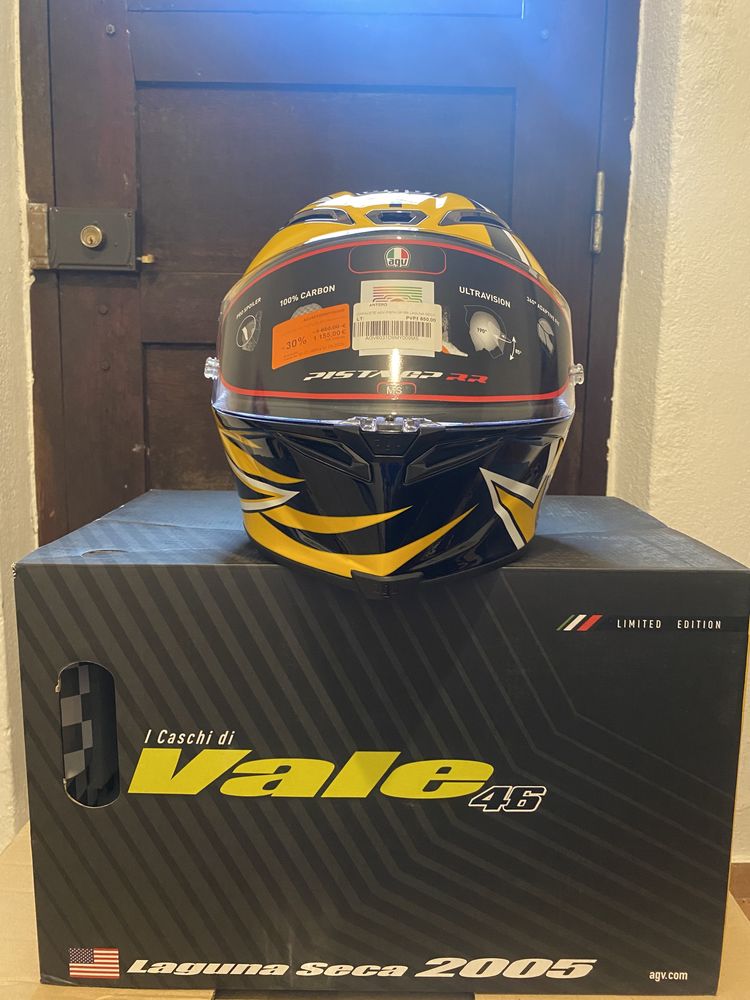 Capacete AGV pista rr Rossi