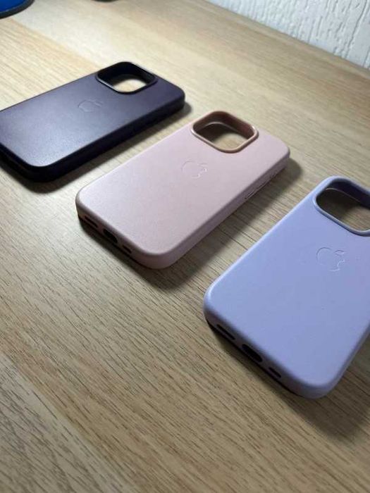 Capas iPhone 15/15 Pro/15 Plus/15 Pro Max em Pele sintética